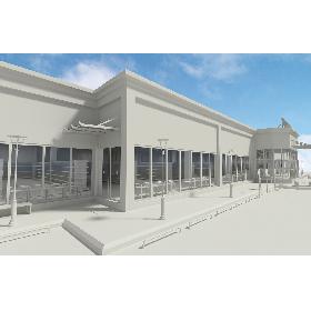 3D Supermarket Building,Interior and Shelfing model